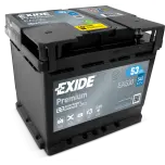 Aku 53Ah 540A 207x175x190mm Exide EA530