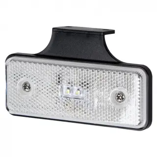 LED küljetuli valge helkuriga12/24V jalaga ECE R3,ECE R7,ECE R10,IP67